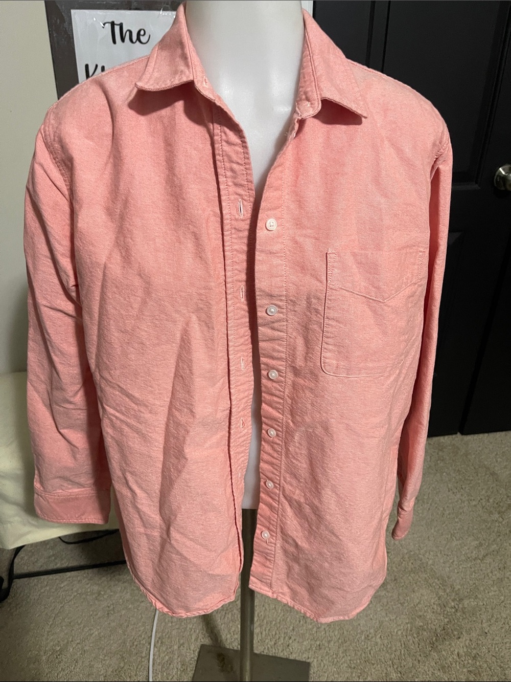 Everlane Coral-Pink Button Down Shirt